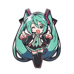Hatsune Miku anime pin 3 pcs a set