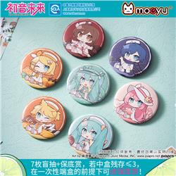 Hatsune Miku anime pin 8pcs a set