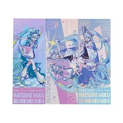 Hatsune Miku anime Laser ticket 3pcs a set