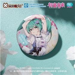 Hatsune Miku anime pin 58mm