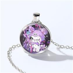 Kuromi anime necklace