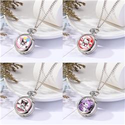 Kuromi anime pocket watch necklace