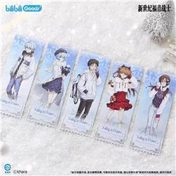 EVA anime laser ticket 5pcs a set
