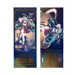 Hatsune Miku anime laser ticket 210x80mm