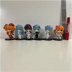 EVA anime figure 10cm 6 pcs a set