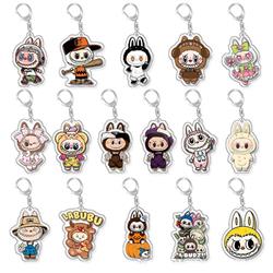 Labubu anime keychain