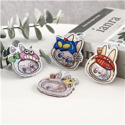 Labubu anime keychain