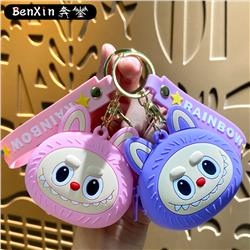 Labubu anime wallet keychain