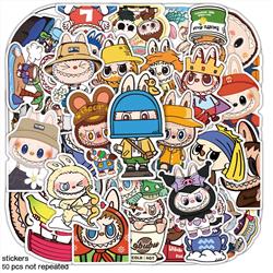 Labubu anime stickers 60pcs a set