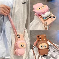 Labubu anime wallet phone case (iPhone 11- iPhone16promax)