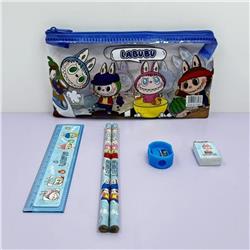 Labubu anime stationery set 10 pcs a set