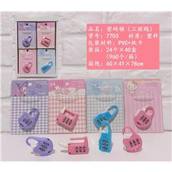 Kuromi anime combination lock 24 pcs a set