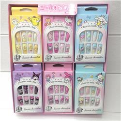 Kuromi anime nail patch 18 pcs a set