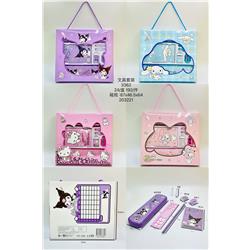 Kuromi anime stationery set  2pcs