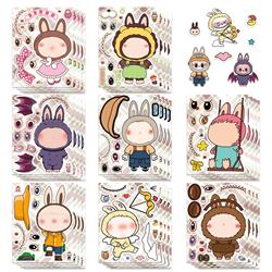 Labubu anime  stickers 8pcs a set