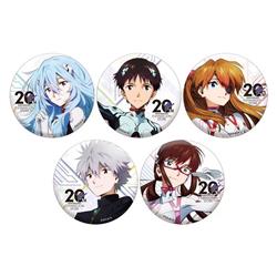 EVA anime pin 5pcs a set