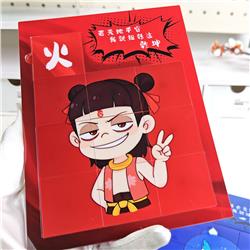 Ne Zha anime puzzle refrigerator sticker