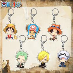 One Piece anime keychain