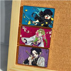 Demon slayer kimets anime pin 3pcs a set