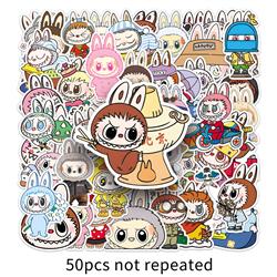 Labubu anime waterproof stickers 50pcs