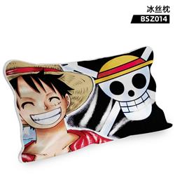 One Piece anime ice silk pillowcase