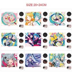 Hatsune Miku anime Mouse pad 24*20cm 5pcs a set