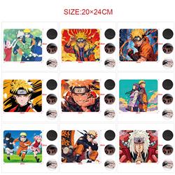 Naruto anime Mouse pad 24*20cm 5pcs a set