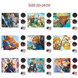 The Legend of Zelda anime Mouse pad 24*20cm 5pcs a set