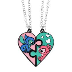 stitch anime necklace
