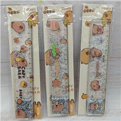 Capybara anime ruler 20cm 24pcs a set