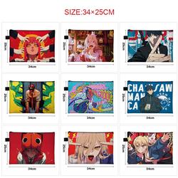 chainsaw man anime A4 file bag