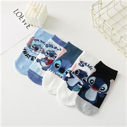 stitch anime socks price for 5pcs