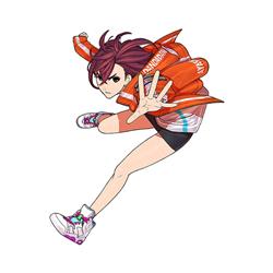 dandadan anime car sticker 13cm