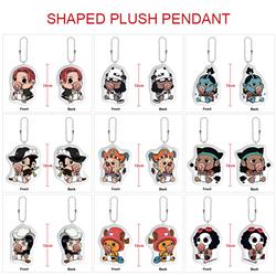 One Piece anime plush doll 12cm 5 pcs a set