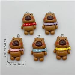 Capybara anime pendant 10pcs a set