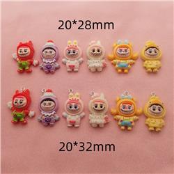Labubu anime pendant 10pcs a set