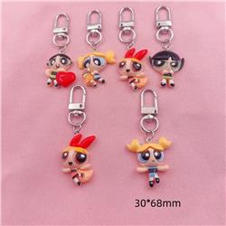 The Powerpuff Girls anime keychain 10pcs a set