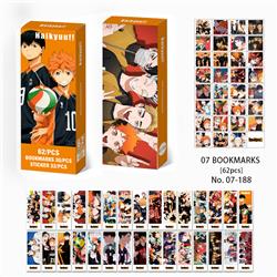 Haikyuu anime bookmark 62pcs a set