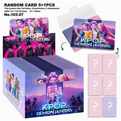 Kpop demon hunters anime lomo cards 24 pcs a set