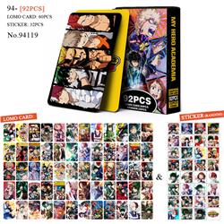 My Hero Academia anime lomo cards 92pcs a set