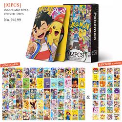 Pokemon anime lomo cards 92 pcs a set
