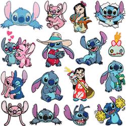 stitch anime embroidered fabric patch 10pcs a set