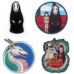 Spirited Away anime embroidered fabric patch 10pcs a set