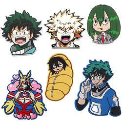 My Hero Academia anime embroidered fabric patch 10pcs a set