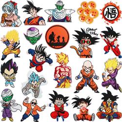 Dragon ball anime embroidered fabric patch 10pcs a set
