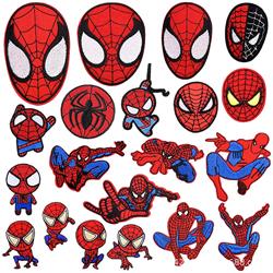 spider man anime embroidered fabric patch 10pcs a set