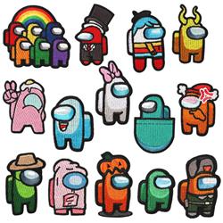 Among Us anime embroidered fabric patch 10pcs a set