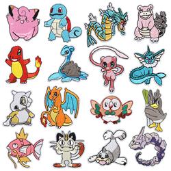 Pokemon anime embroidered fabric patch 10pcs a set