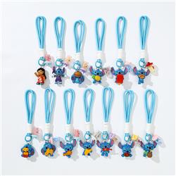 stitch anime keychain 13pcs a set