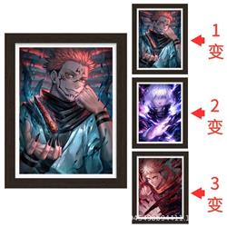 Jujutsu Kaisen anime 3d poster painting with frame